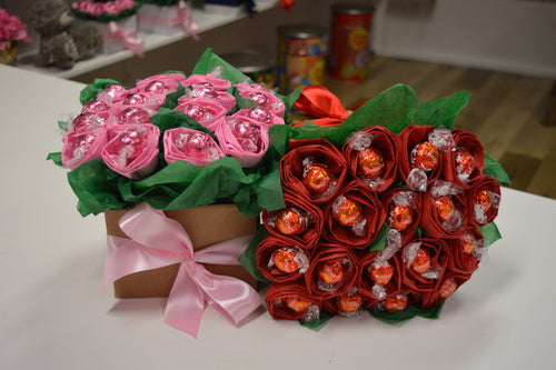 Chocolate Roses & Lindt Bouquet - Medium