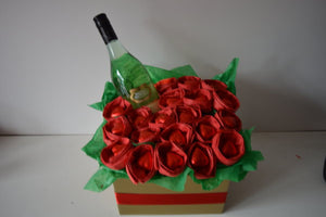 Chocolate Roses & Hearts Moscato Bouquet - Red